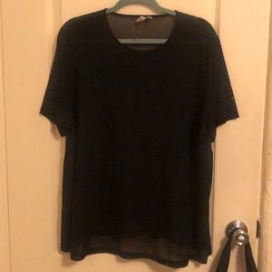Never worn black mesh T-shirt